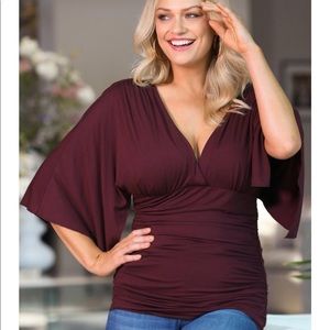 Boston Proper Kimono Sleeve V-Neck top. NWOT small